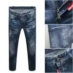 jeans ripped for hommes skinny dsq jeans pants wash blue